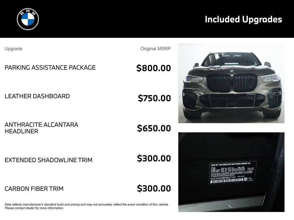 Certified 2023 BMW X5 M50i w/ Executive Package AWD/4WD image 5