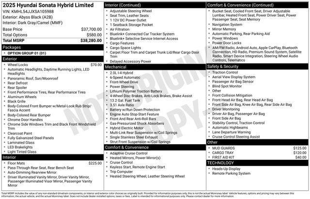 New 2025 Hyundai Sonata Limited image 4