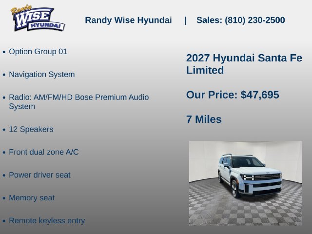 New 2027 Hyundai Santa Fe Limited AWD/4WD image 5