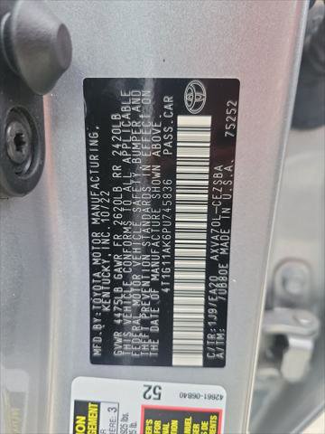 Certified 2023 Toyota Camry SE FWD image 37