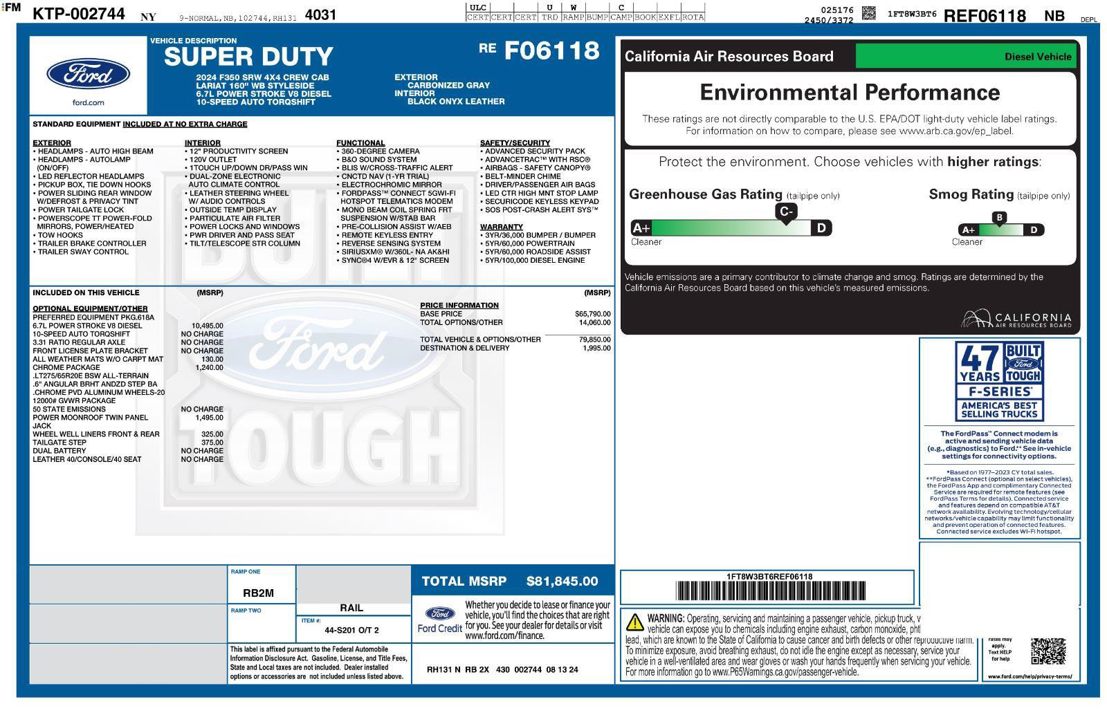 Used 2024 Ford F350 Lariat w/ Chrome Package AWD/4WD image 91