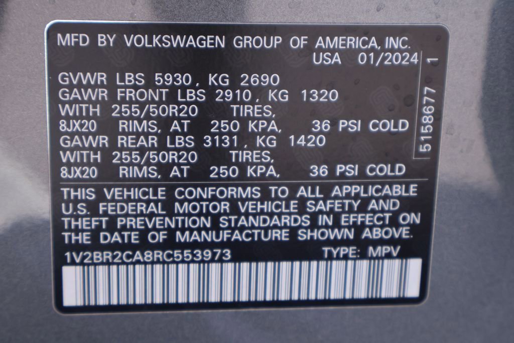Used 2024 Volkswagen Atlas SEL image 28