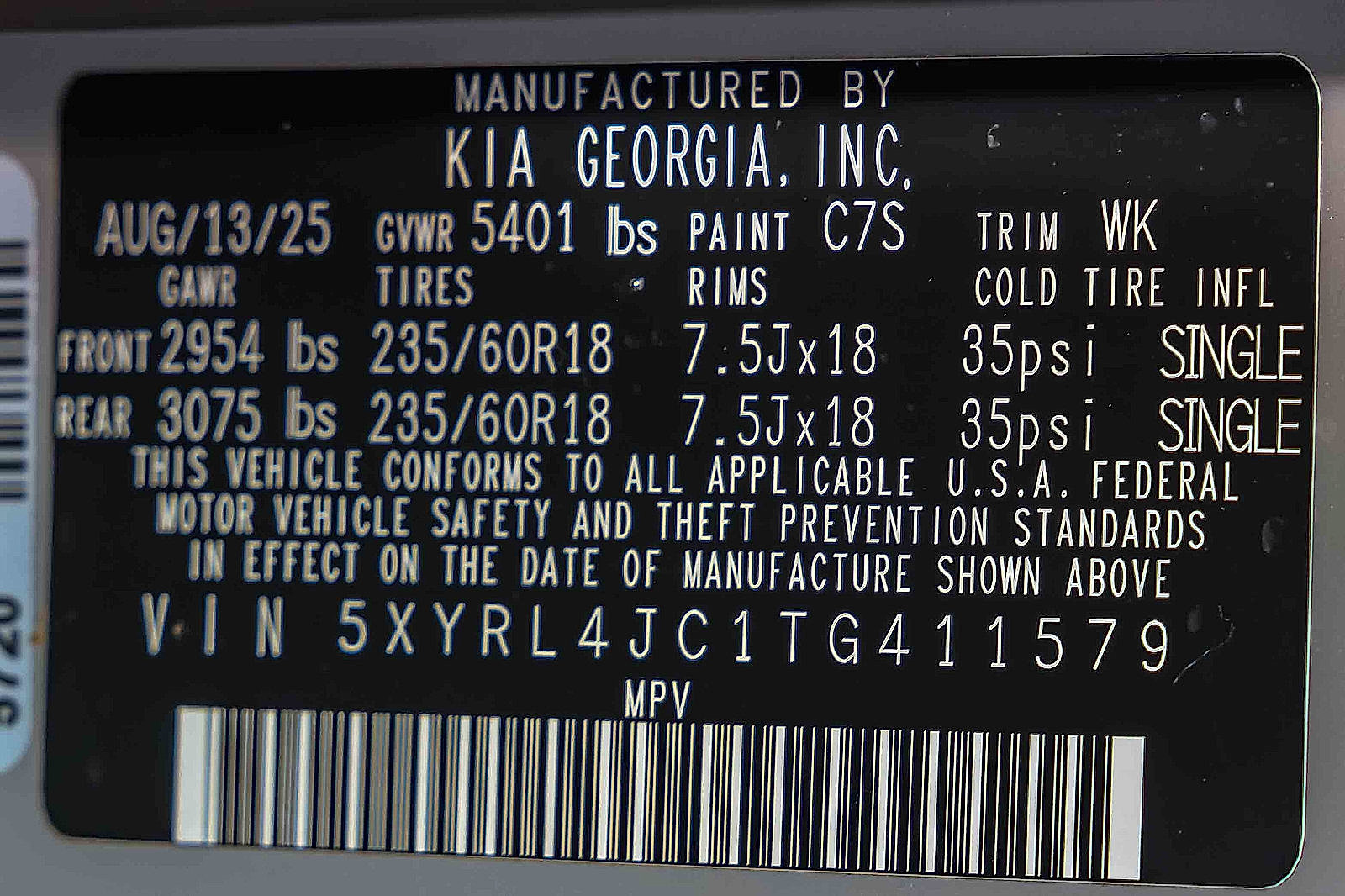 Certified 2026 Kia Sorento S FWD image 27
