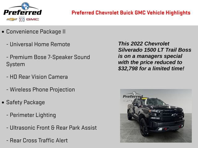 Used 2022 Chevrolet Silverado 1500 LT Trail Boss w/ LT Trail Boss Premium Package image 4