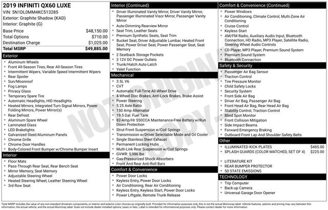 Used 2019 INFINITI QX60 Luxe image 2