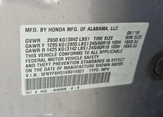 Used 2019 Honda Pilot EX-L image 65