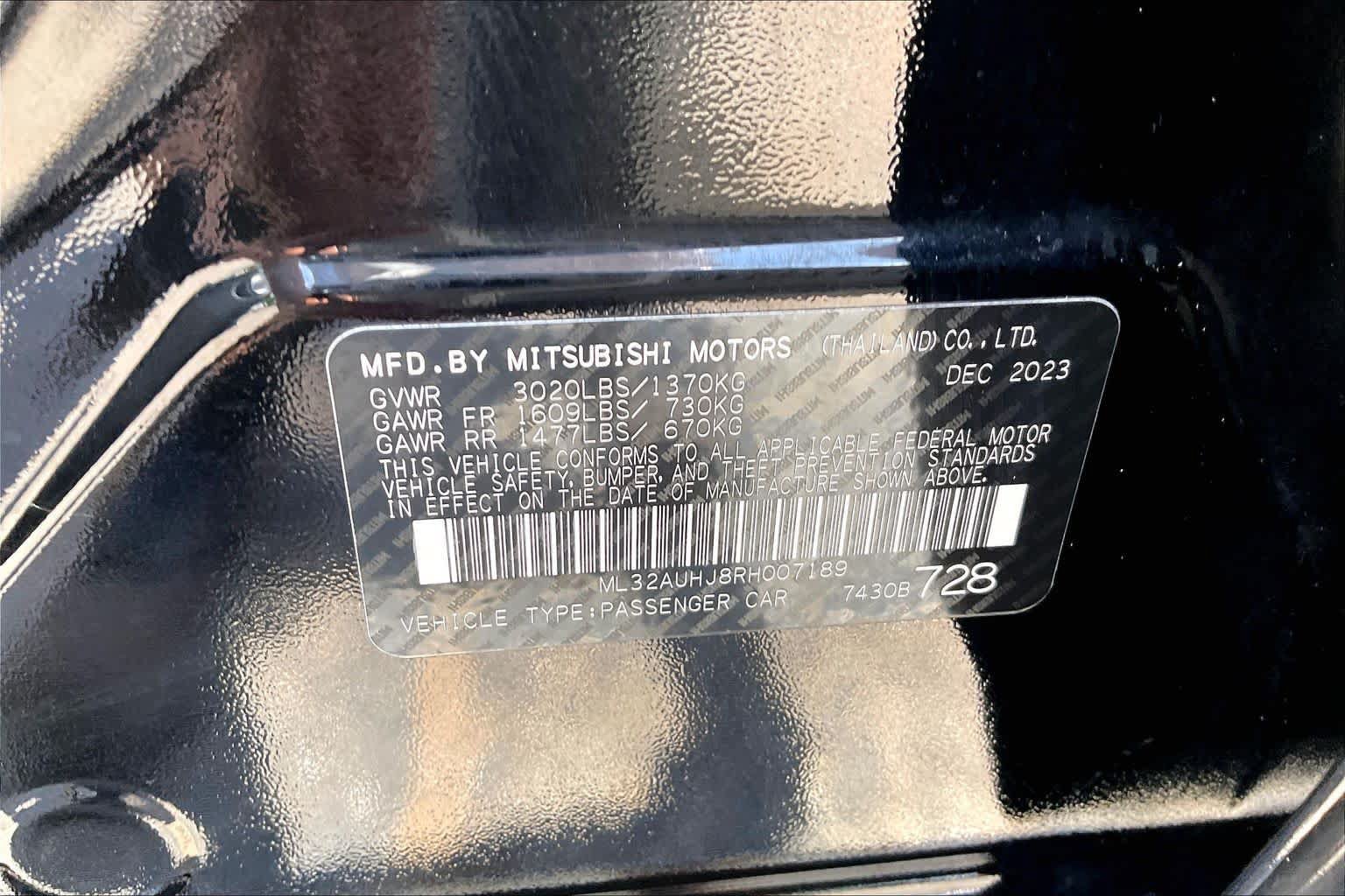 Used 2024 Mitsubishi Mirage ES FWD image 32