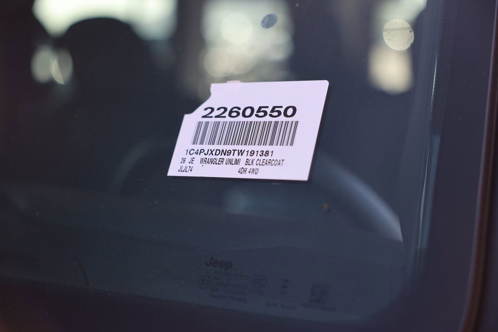 New 2026 Jeep Wrangler Unlimited Sport AWD/4WD image 37
