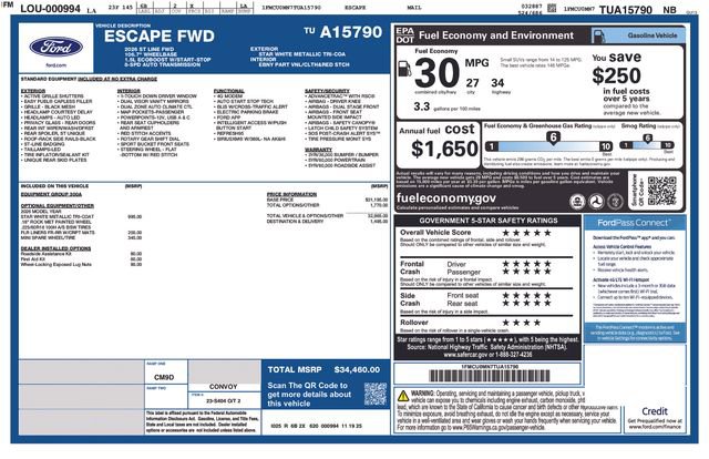 New 2026 Ford Escape ST-Line FWD image 5