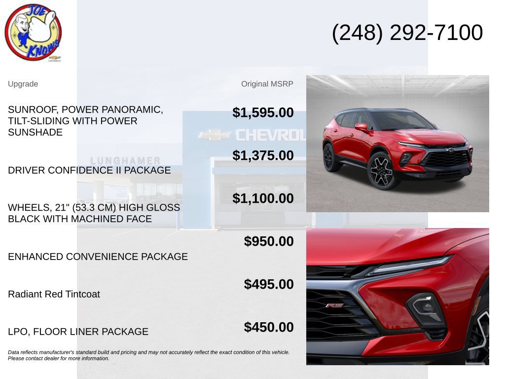 New 2026 Chevrolet Blazer RS w/ Driver Confidence II Package FWD image 5