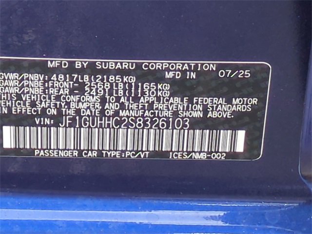 New 2025 Subaru Impreza RS image 32