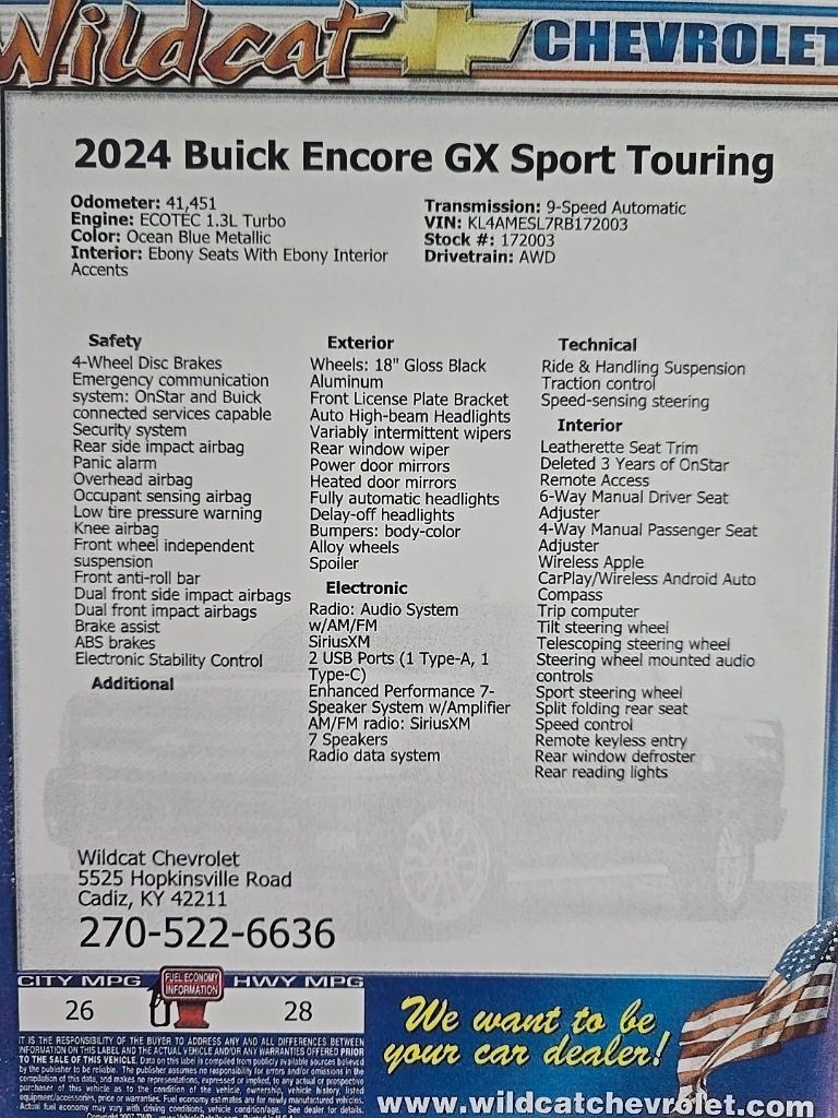 Used 2024 Buick Encore GX Sport Touring image 31