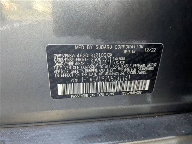 Used 2022 Subaru WRX GT image 23