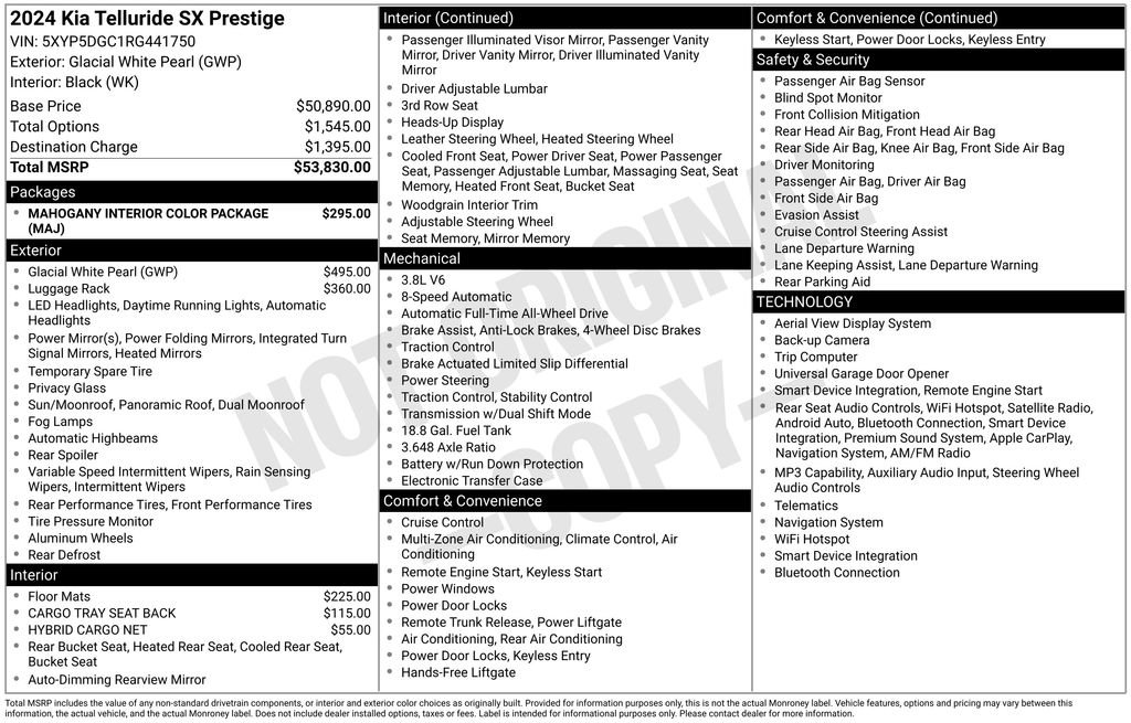 Certified 2024 Kia Telluride SX Prestige AWD/4WD image 29