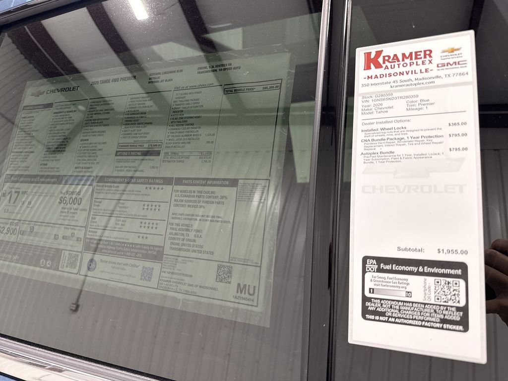 New 2026 Chevrolet Tahoe Premier w/ Sun And Tow Package image 35