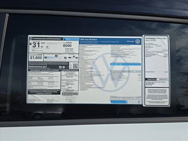 Used 2026 Volkswagen Taos SE FWD image 20