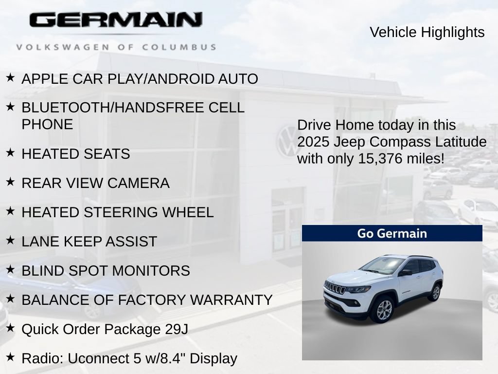 Used 2025 Jeep Compass Latitude AWD/4WD image 5
