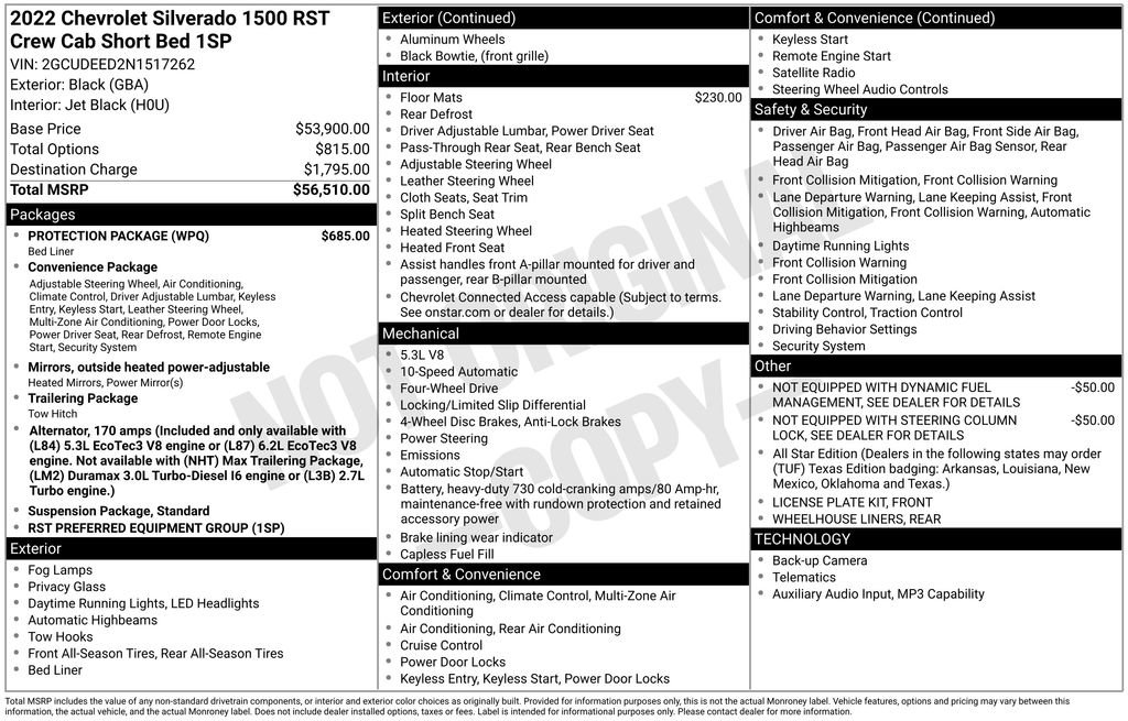 Certified 2022 Chevrolet Silverado 1500 RST w/ Protection Package image 4