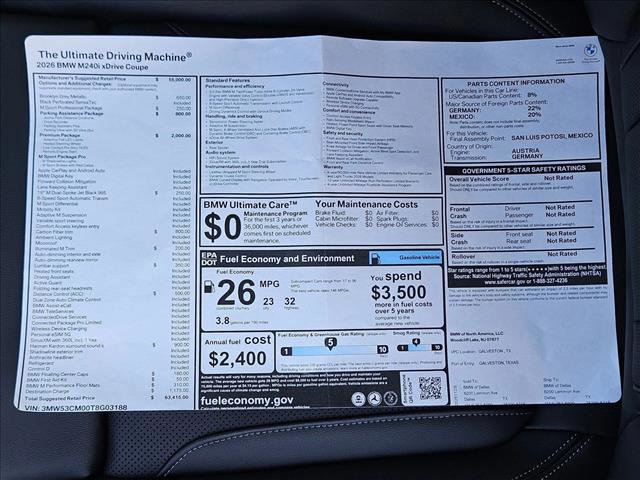 New 2026 BMW M240i xDrive Coupe w/ Premium Package image 17