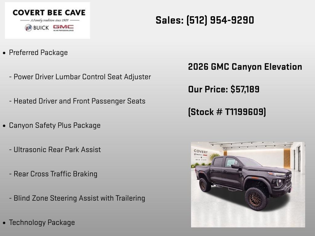 New 2026 GMC Canyon Elevation w/ Convenience Package AWD/4WD image 13