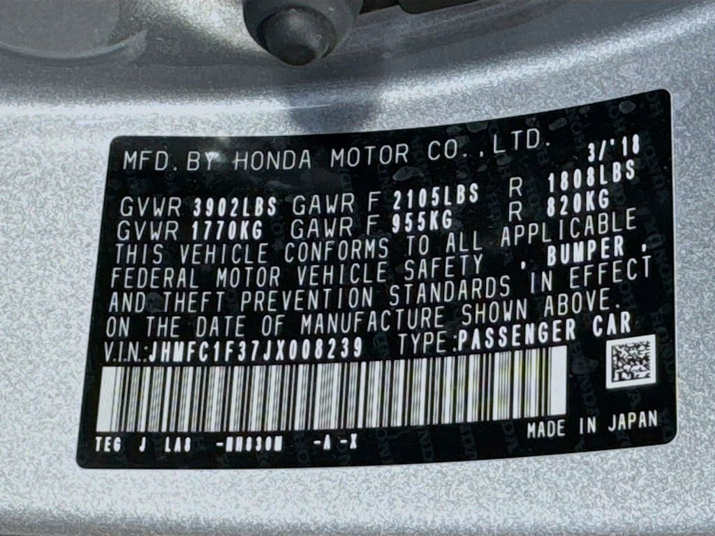 Used 2018 Honda Civic EX-T image 39