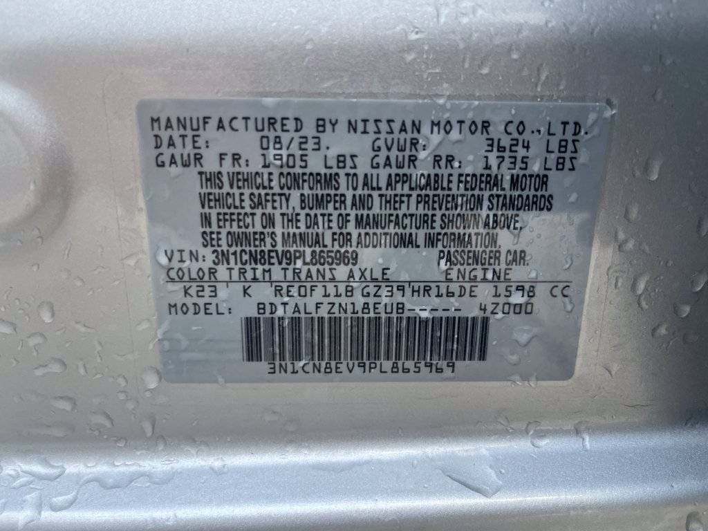 Certified 2023 Nissan Versa SV FWD image 30
