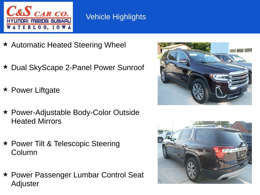 Used 2021 GMC Acadia SLT w/ Preferred Package AWD/4WD image 13
