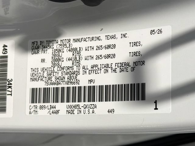 New 2026 Toyota Sequoia 1794 Edition AWD/4WD image 28
