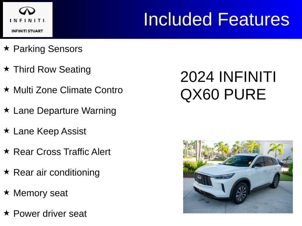 Certified 2024 INFINITI QX60 Pure FWD image 3