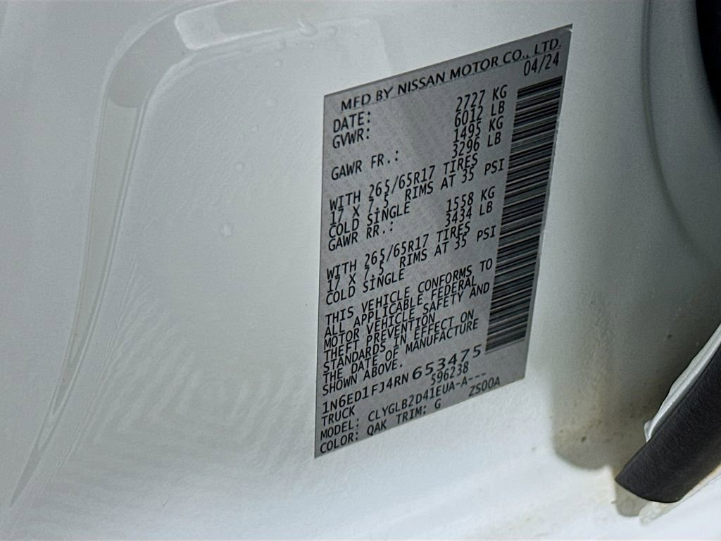 Used 2024 Nissan Frontier SV w/ Technology Package image 27