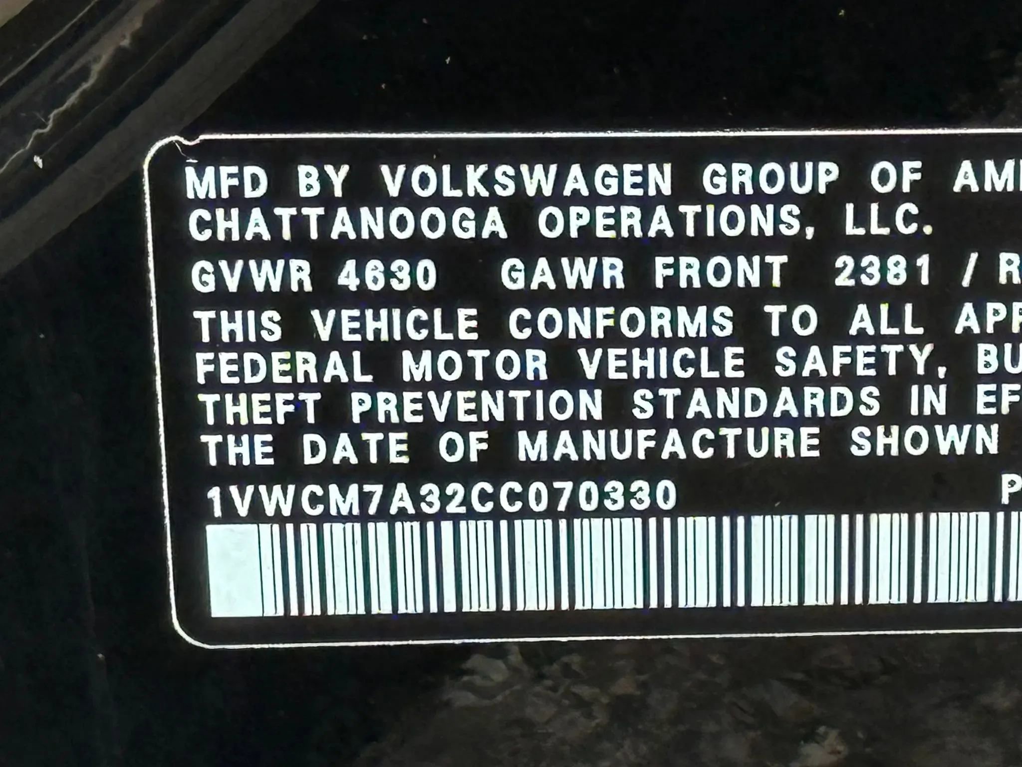 Used 2012 Volkswagen Passat 3.6 SEL Premium image 32