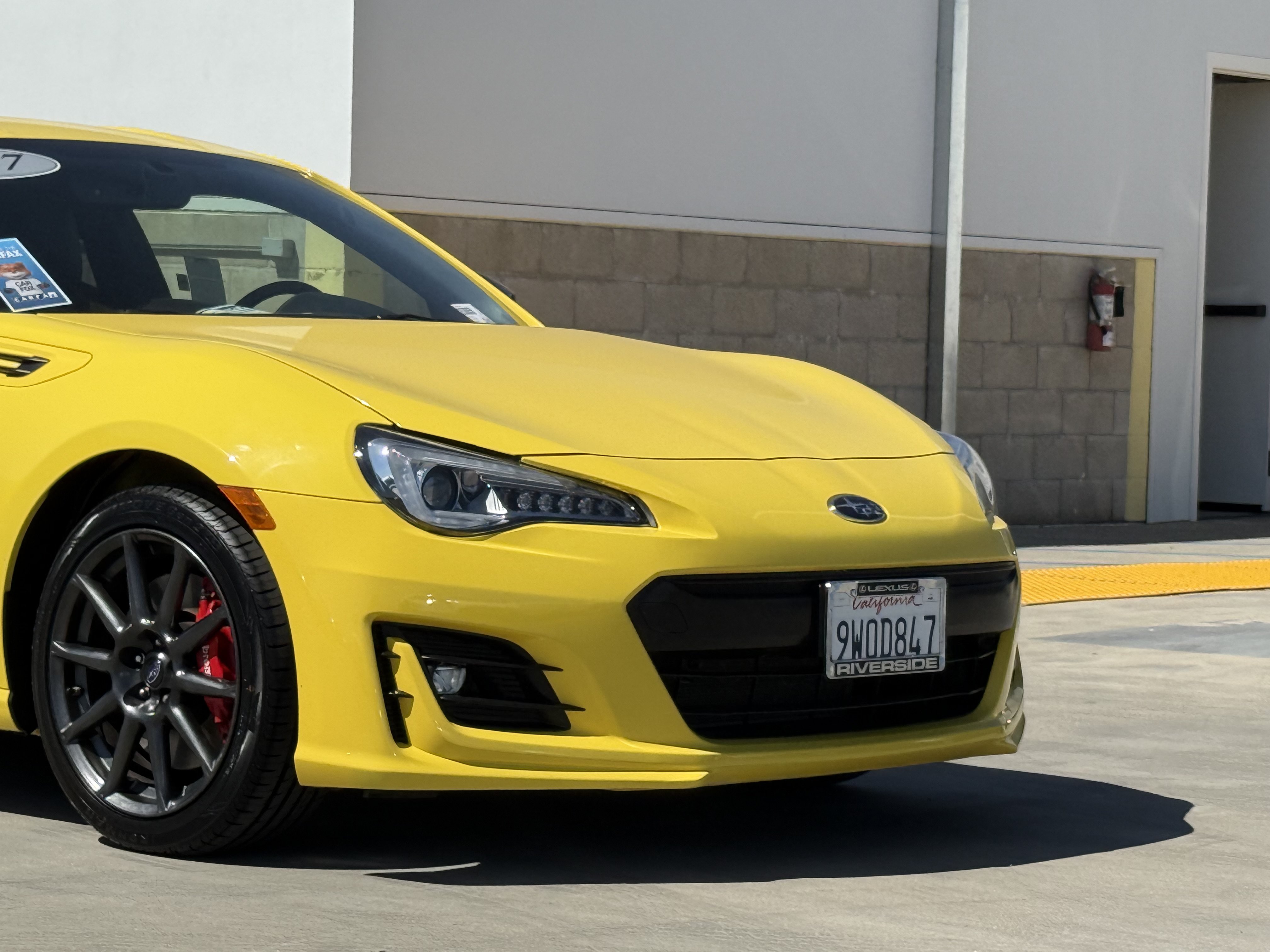 Used 2017 Subaru BRZ Series.Yellow RWD image 3