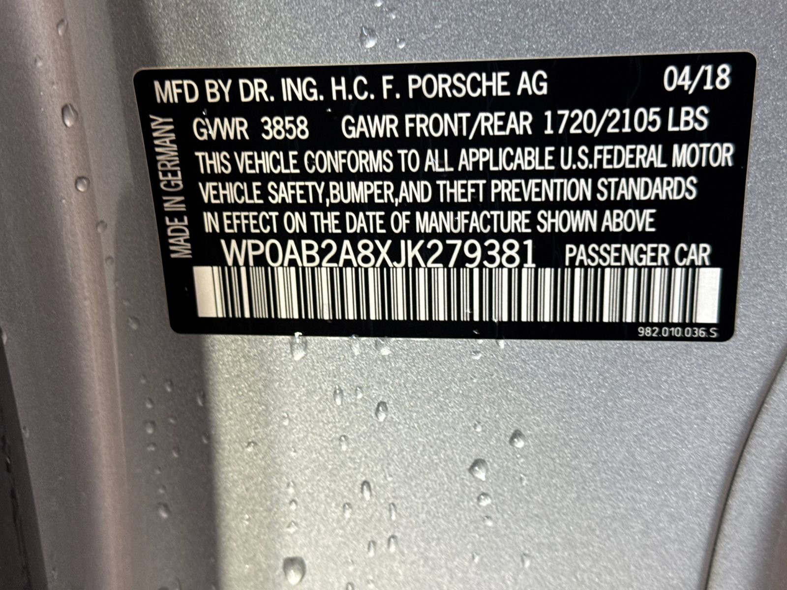 Certified 2018 Porsche 718 Cayman GTS image 32