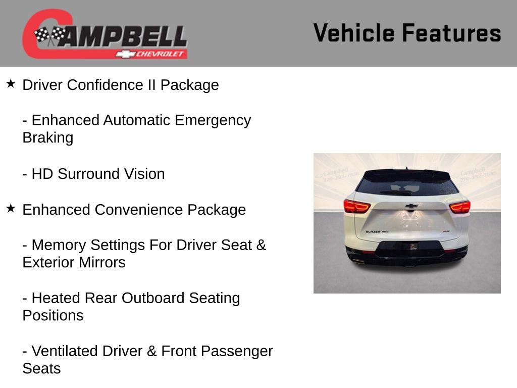 Used 2024 Chevrolet Blazer RS w/ Driver Confidence II Package image 10
