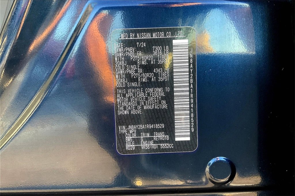 Used 2024 Nissan Armada SL w/ Captain's Chairs Package image 32