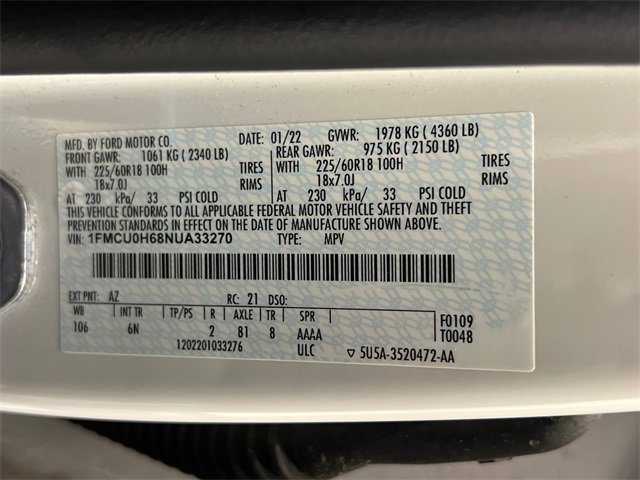 Used 2022 Ford Escape SEL w/ Technology Package image 30