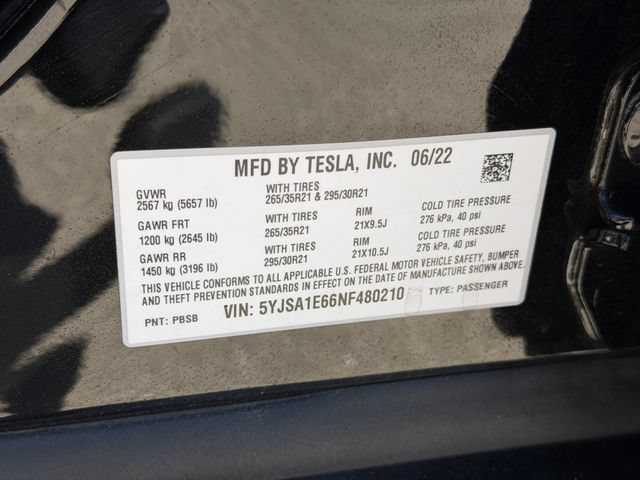Used 2022 Tesla Model S Plaid AWD/4WD image 29