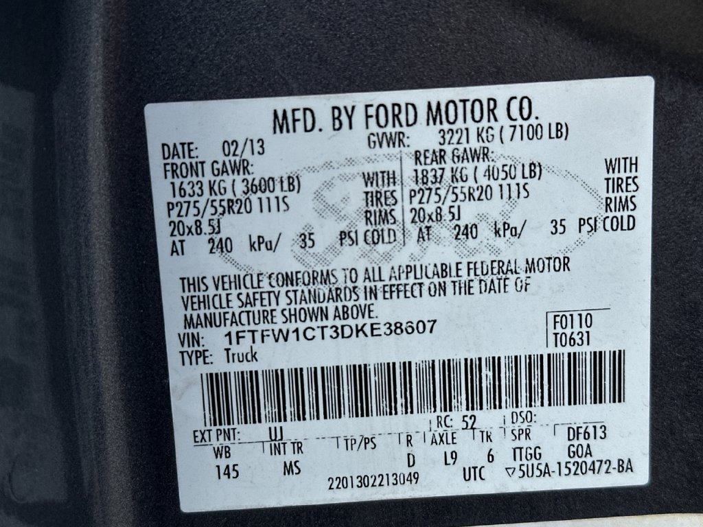 Used 2013 Ford F150 XLT w/ Luxury Equipment Group RWD image 27