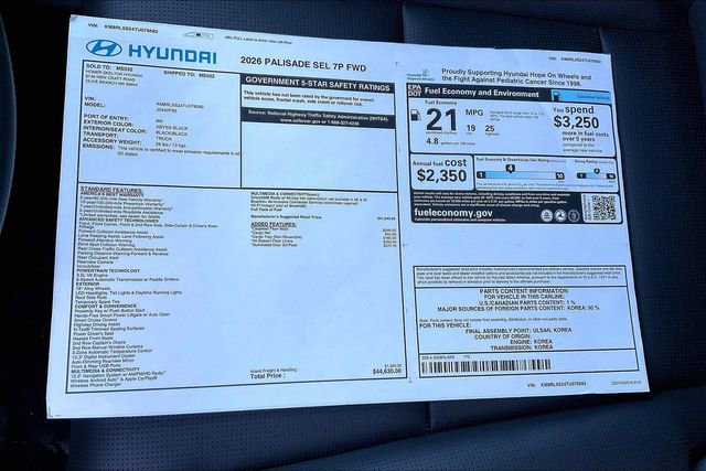 New 2026 Hyundai Palisade SEL image 14