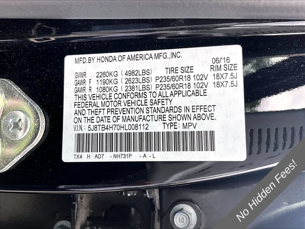 Used 2017 Acura RDX w/ Advance Package AWD/4WD image 26