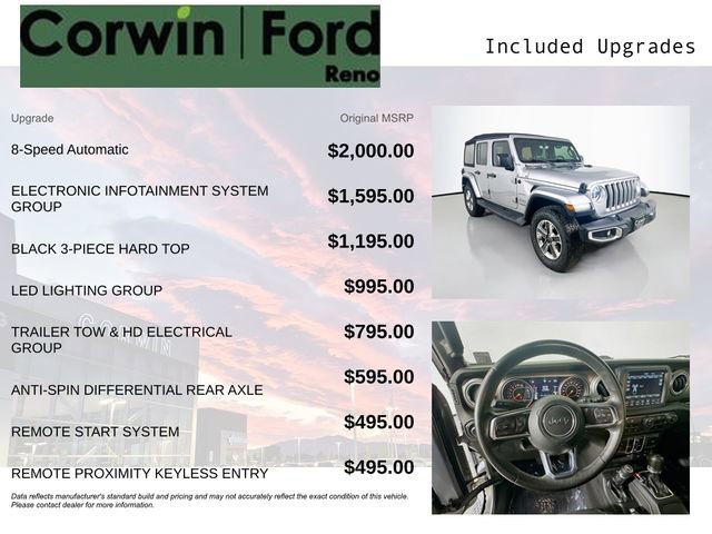 Used 2018 Jeep Wrangler Unlimited Sahara AWD/4WD image 3