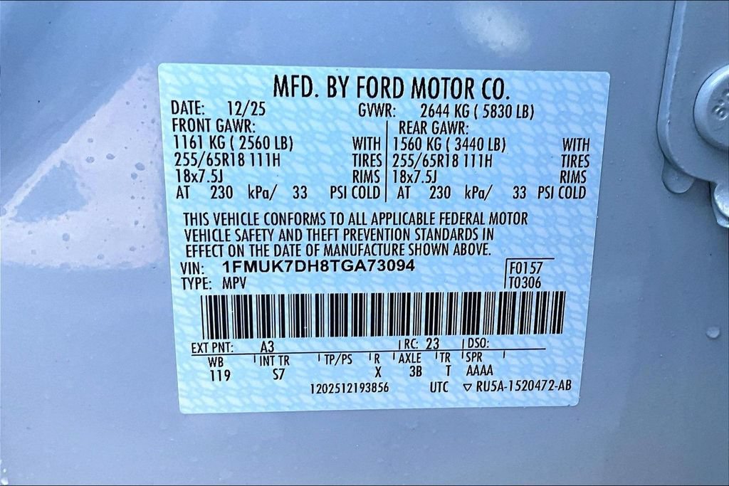 New 2026 Ford Explorer Active w/ Active Comfort Package RWD image 13