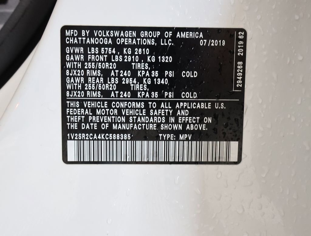 Used 2019 Volkswagen Atlas SEL R-Line image 13