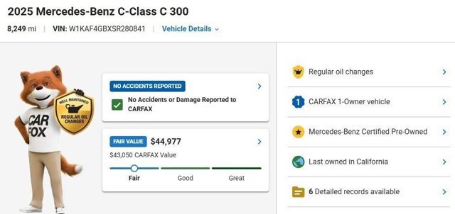 Certified 2025 Mercedes-Benz C 300 Sedan image 4