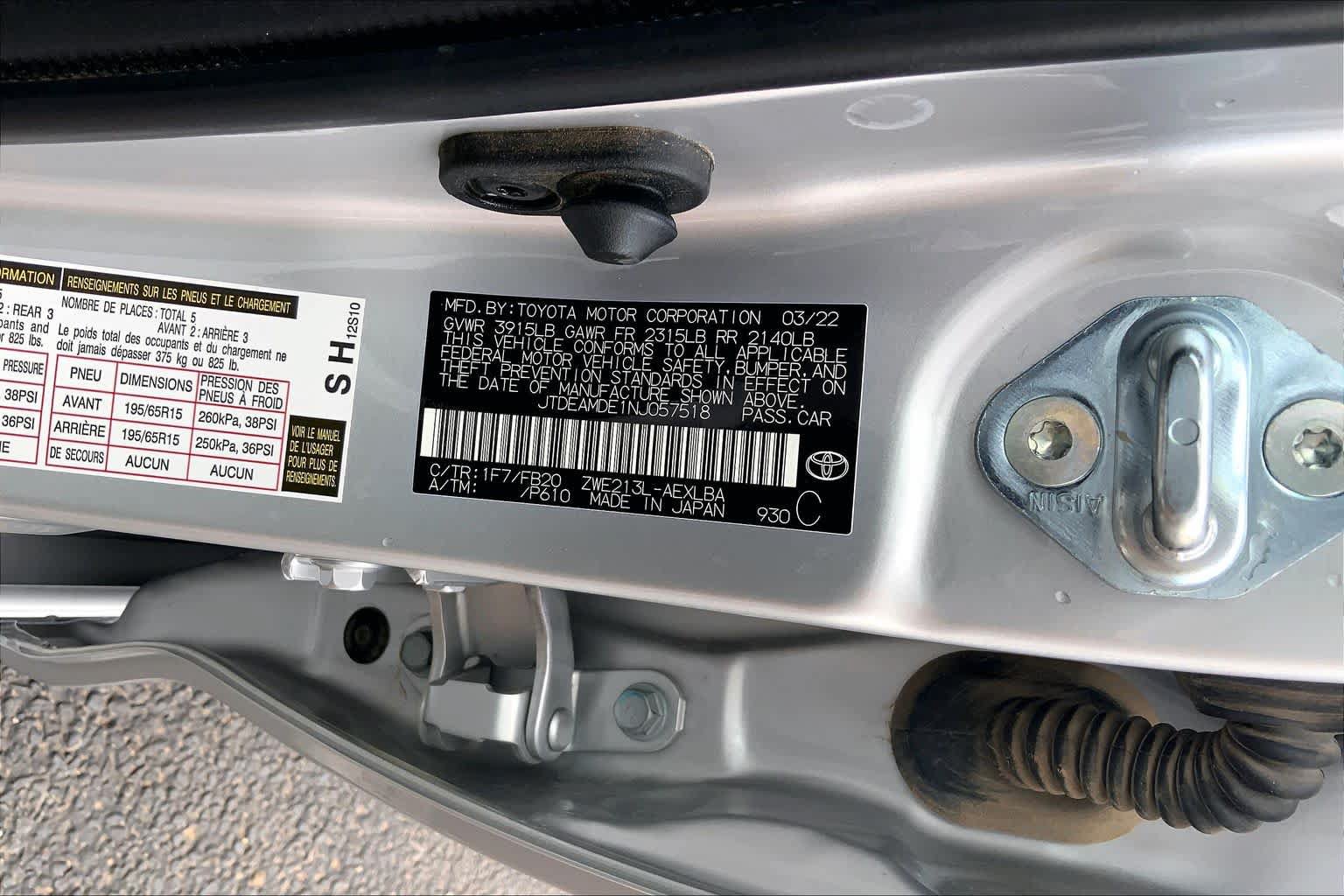 Used 2022 Toyota Corolla LE FWD image 37