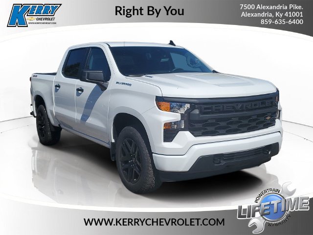 New 2026 Chevrolet Silverado 1500 Custom w/ Turbomax Blackout Package AWD/4WD 360° Tour
