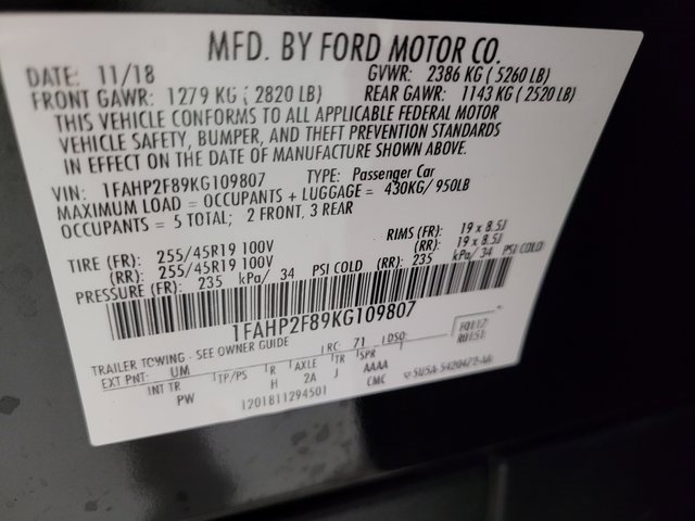 Used 2019 Ford Taurus Limited image 45
