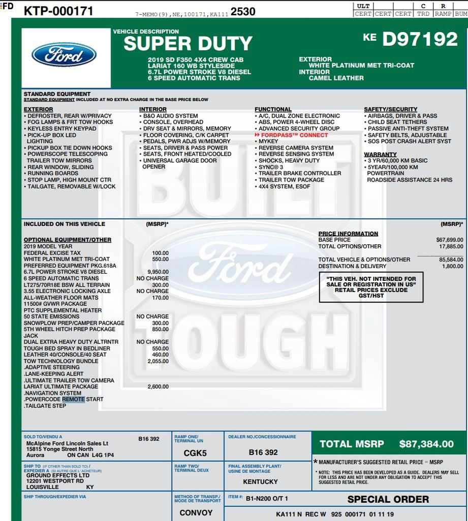 Used 2019 Ford F350 Lariat w/ Lariat Ultimate Package video 2