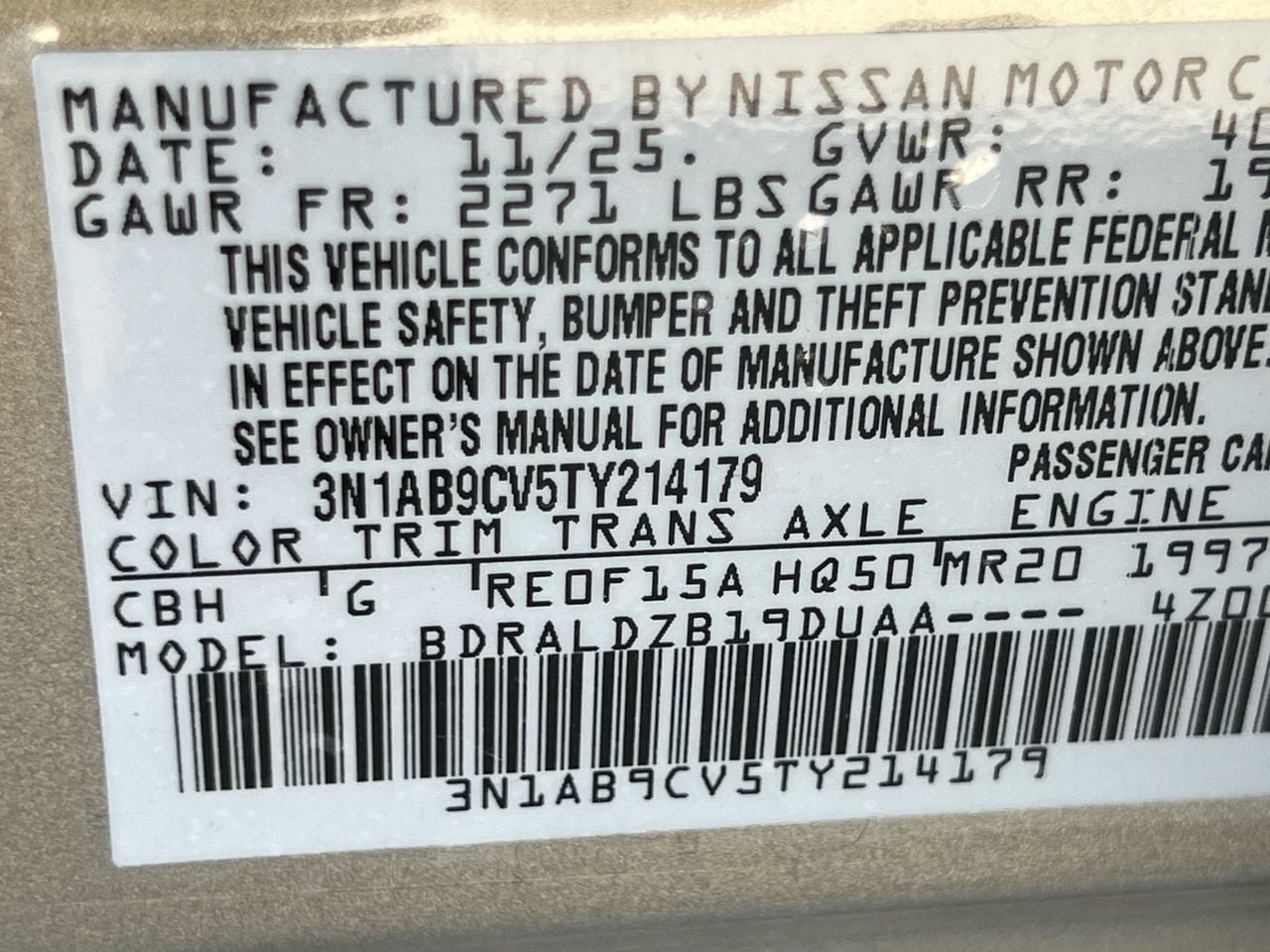 Certified 2026 Nissan Sentra SV w/ Floor Mat Package FWD image 22