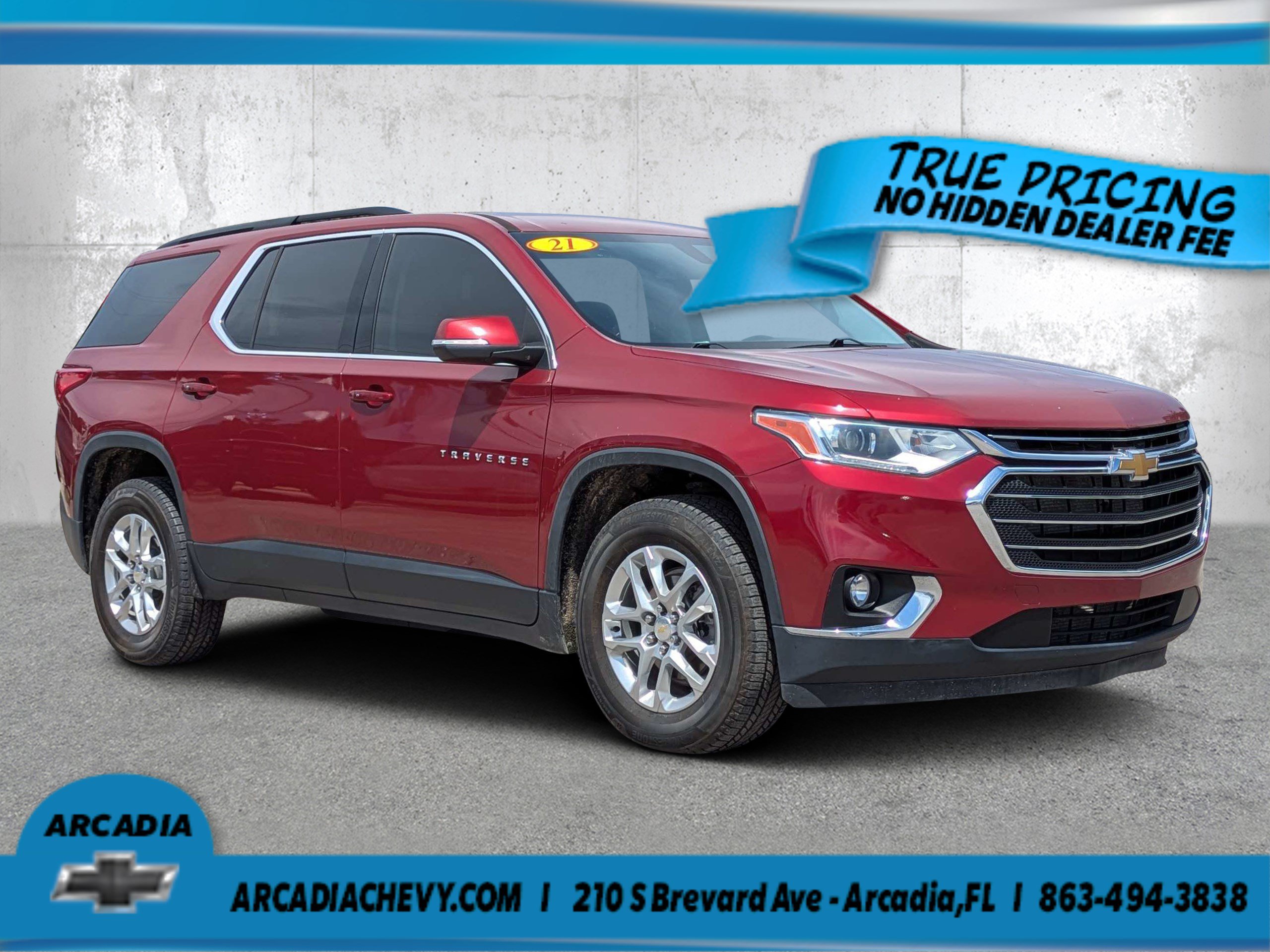 Used 2021 Chevrolet Traverse LT